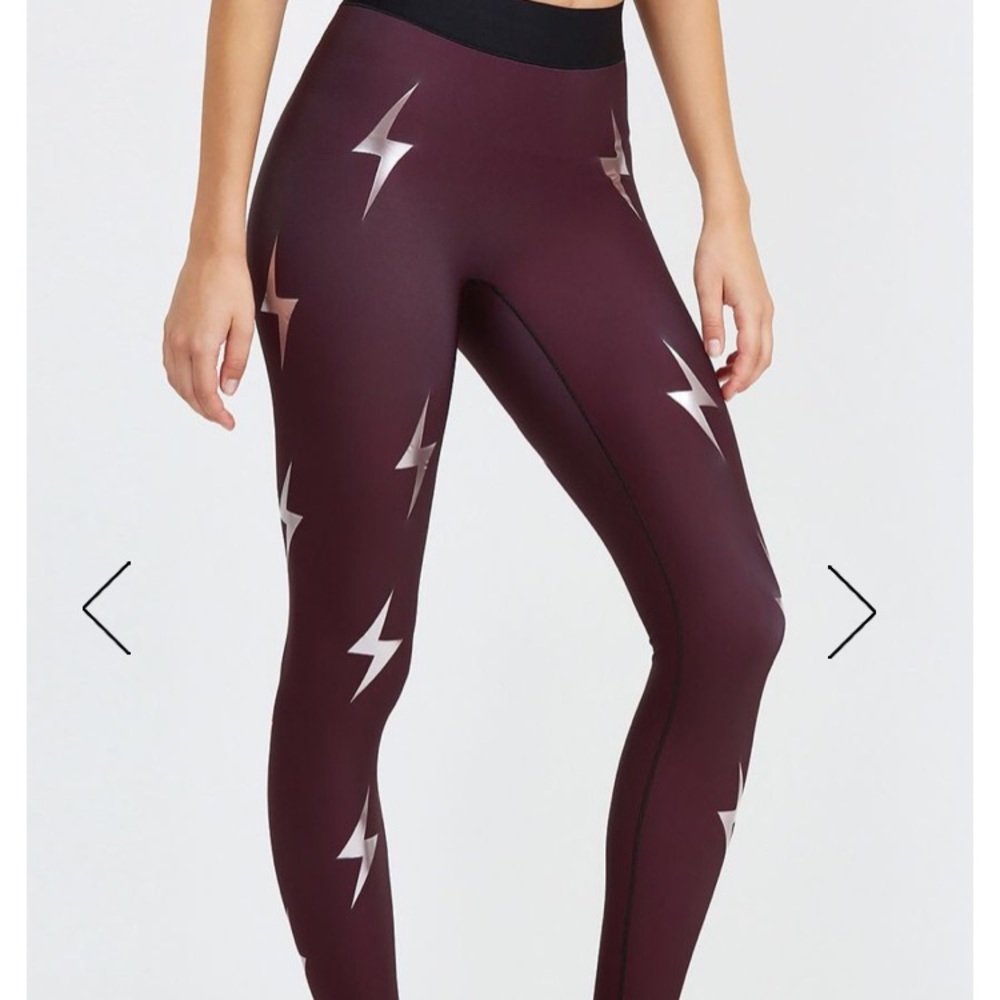 Ultracor x Bandier Ultra Maroon Bolt legging XS